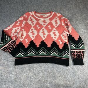 Aldomartins Nieves Sweater Multicolored Geometric Medium (12) Wool/Alpaca Z231-2